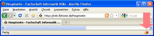 Fehlerhaftes SSL-Zertifikat beim Firefox