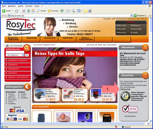 RosyTec-Link z. Datenschutzerklärung